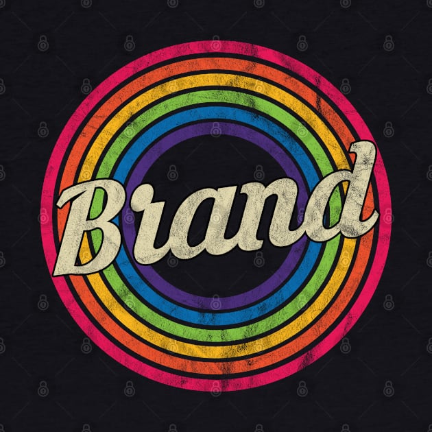 Brand - Retro Rainbow Faded-Style by MaydenArt